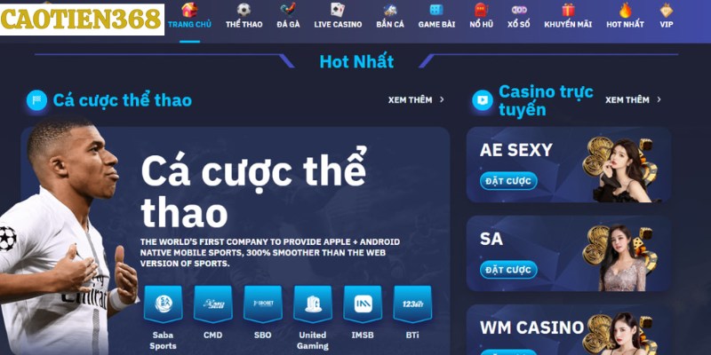 Hoàn tất đăng nhập Caotien368